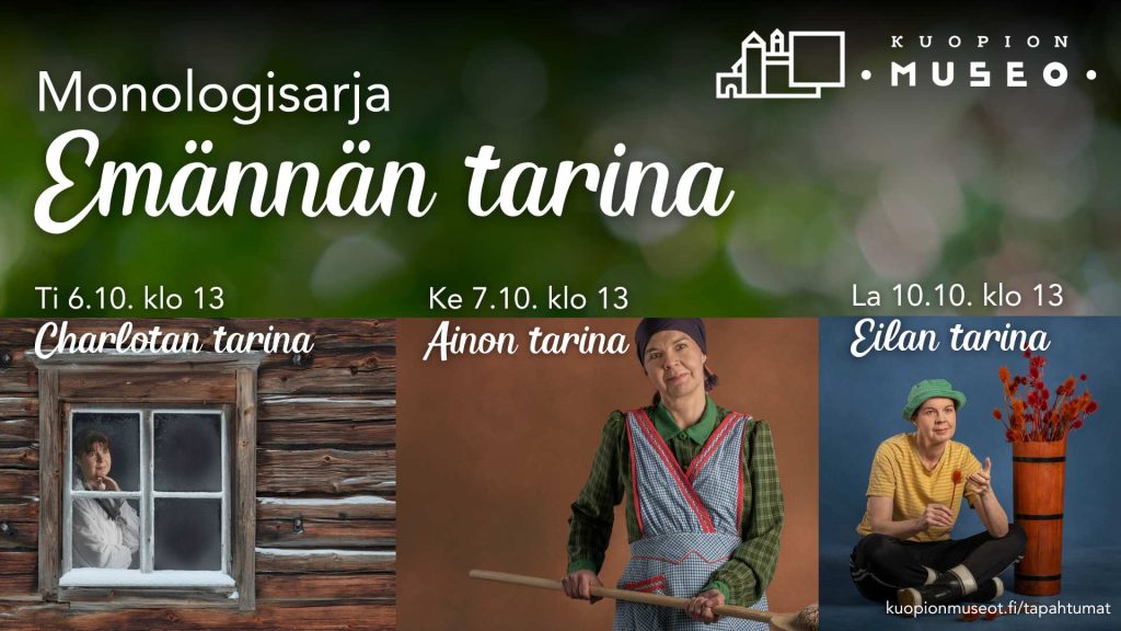 monologisarjan mainos, jossa emäntähahmoja eri vuosikymmeniltä