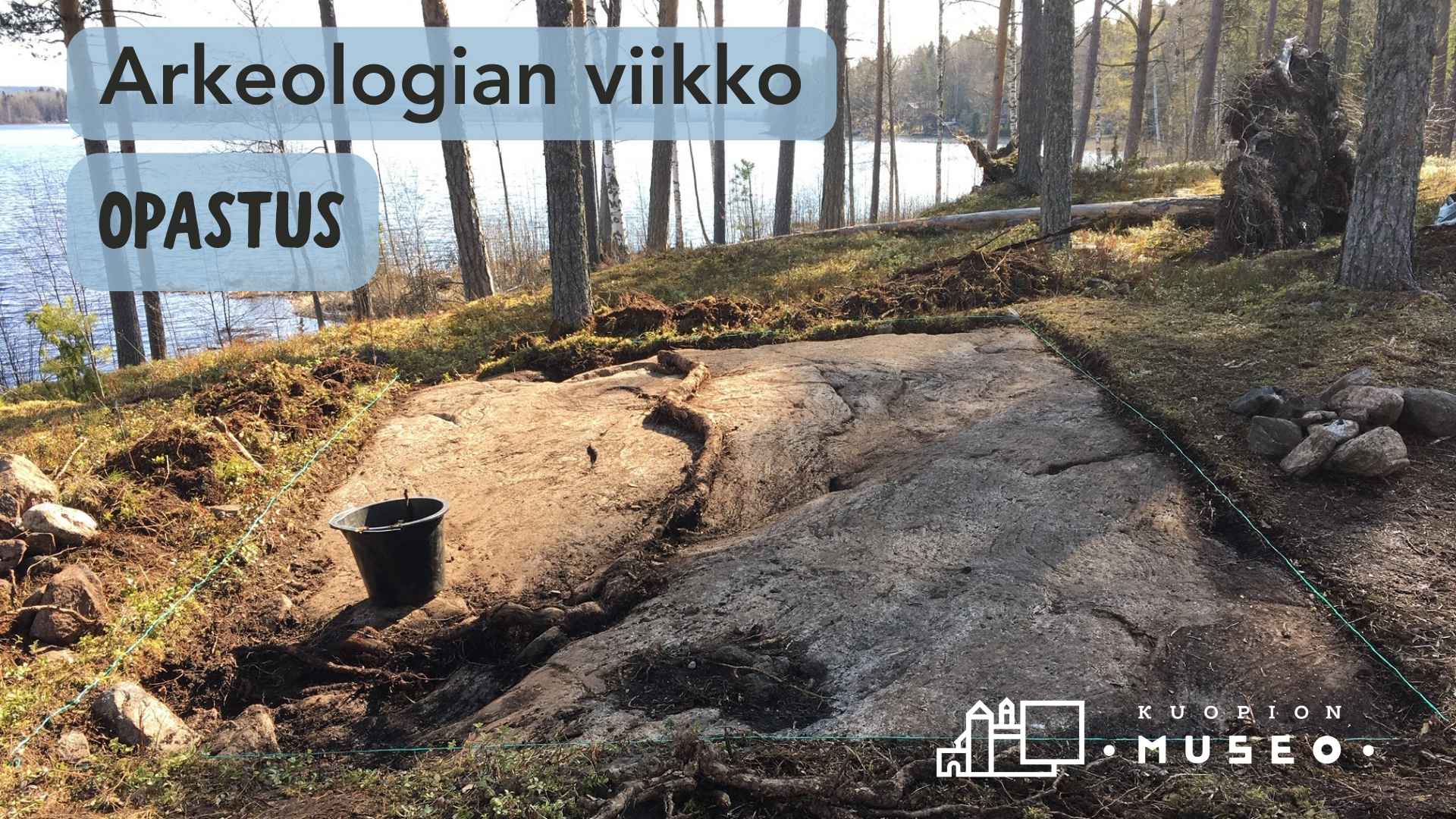 Arkeologinen kaivaus.