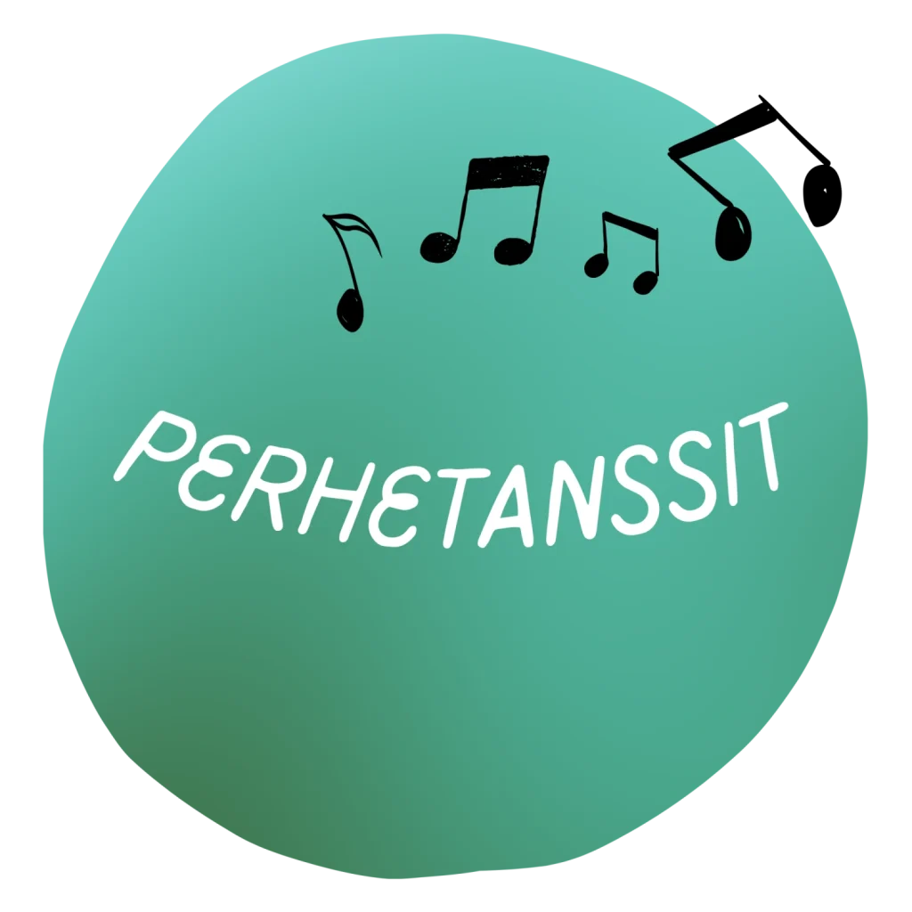 Perhetanssit logo, vihreä pampula